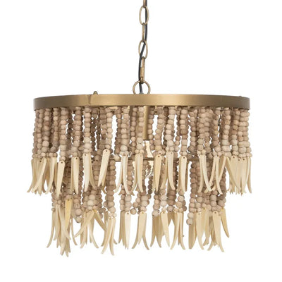 NATURAL BEADS CEILING LAMP 40 X 40 X 29 CM
