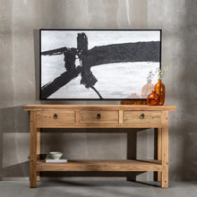 Load image into Gallery viewer, NATURAL PINE WOOD CONSOLE ENTRANCE 170 X 45 X 91 CM