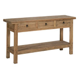 NATURAL PINE WOOD CONSOLE ENTRANCE 170 X 45 X 91 CM