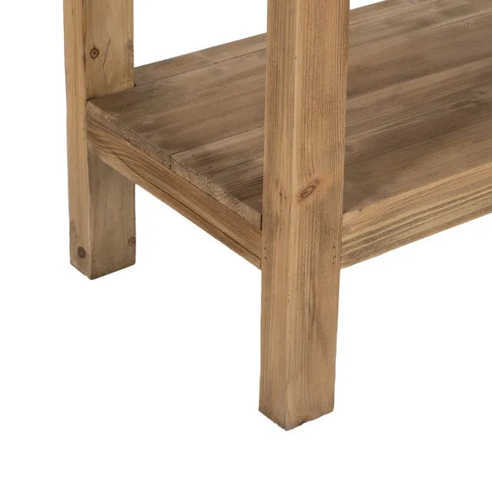 NATURAL PINE WOOD CONSOLE ENTRANCE 170 X 45 X 91 CM