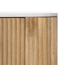 Load image into Gallery viewer, BUFFET NATURAL-WHITE MARBLE/WOOD ROOM 150 X 50 X 75 CM