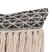 Load image into Gallery viewer, BEIGE-BLACK COTTON CUSHION 30 X 60 CM