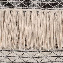 Load image into Gallery viewer, BEIGE-BLACK COTTON CUSHION 30 X 60 CM