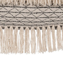 Load image into Gallery viewer, BEIGE-BLACK COTTON CUSHION 30 X 60 CM