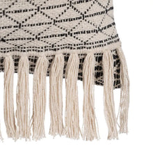 Load image into Gallery viewer, BEIGE-BLACK COTTON CUSHION 30 X 60 CM