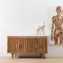 Laden Sie das Bild in den Galerie-Viewer, NATURAL SIDEBOARD MANGO WOOD  152 X 40 X 84.50 CM