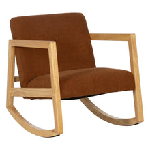 Laden Sie das Bild in den Galerie-Viewer, ROCKING CHAIR BROWN 60 X 83 X 72 CM