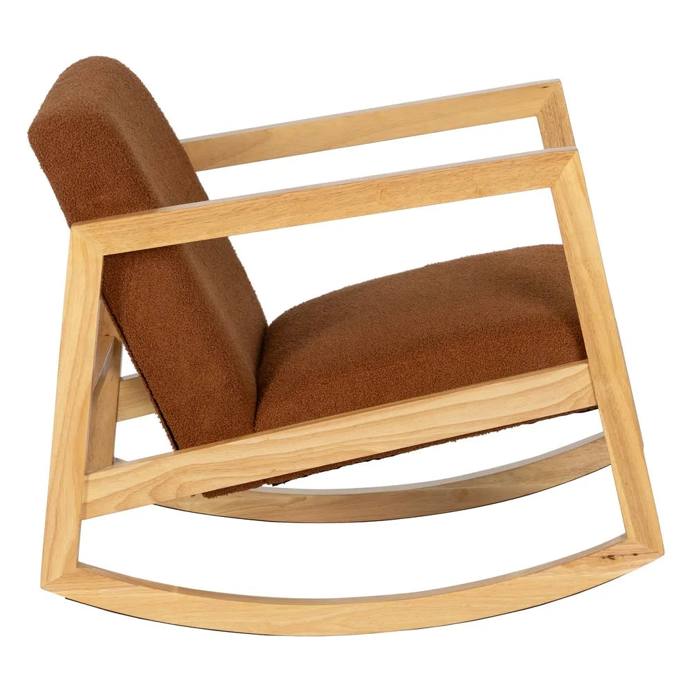 ROCKING CHAIR BROWN 60 X 83 X 72 CM