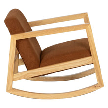 Cargar imagen en el visor de la galería, ROCKING CHAIR BROWN 60 X 83 X 72 CM