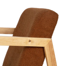 Carica l&#39;immagine nel visualizzatore di Gallery, ROCKING CHAIR BROWN 60 X 83 X 72 CM