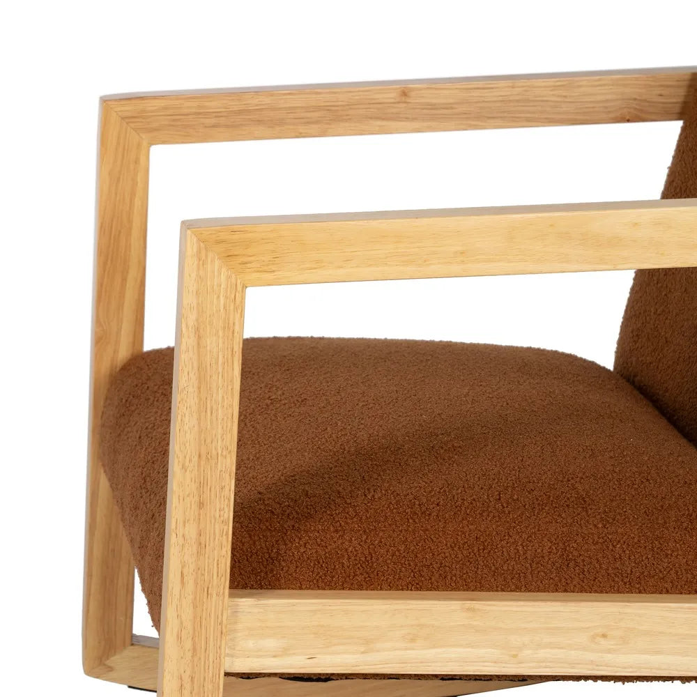 ROCKING CHAIR BROWN 60 X 83 X 72 CM