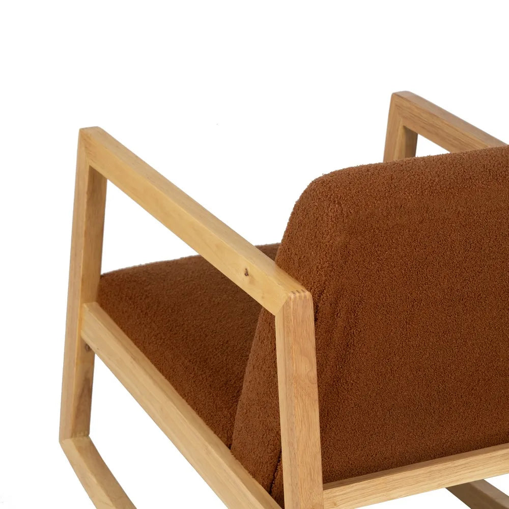 ROCKING CHAIR BROWN 60 X 83 X 72 CM