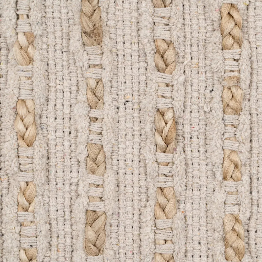 CARPET NATURAL-WHITE YUTE-COTTON 160 X 230 CM