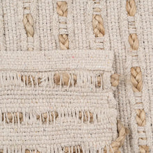Cargar imagen en el visor de la galería, CARPET NATURAL-WHITE YUTE-COTTON 160 X 230 CM
