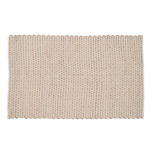 Cargar imagen en el visor de la galería, CARPET NATURAL-WHITE YUTE-COTTON 160 X 230 CM