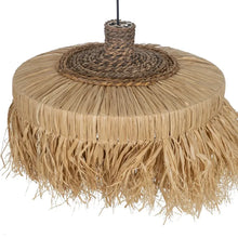 Cargar imagen en el visor de la galería, CEILING LAMP NATURAL FIBER LIGHTING 50 X 50 X 35 CM