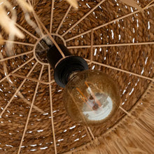 Cargar imagen en el visor de la galería, CEILING LAMP NATURAL FIBER LIGHTING 80 X 80 X 45 CM