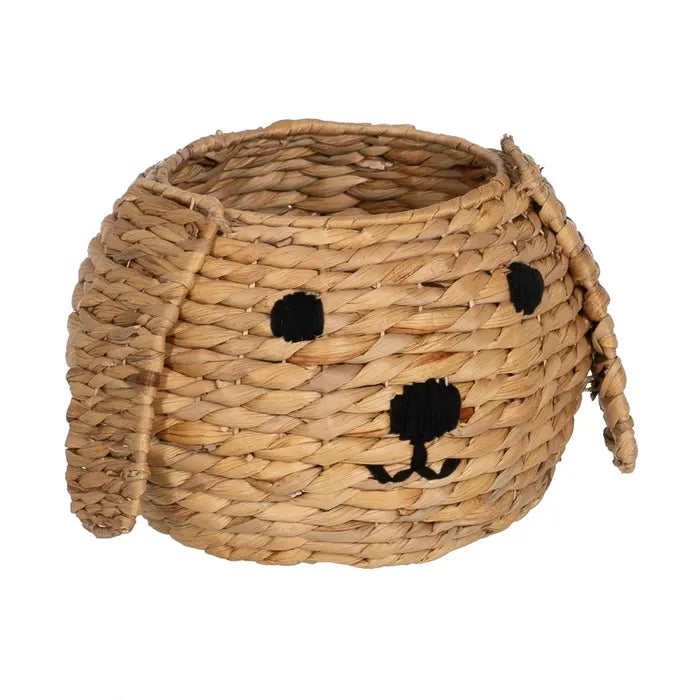 CHILDREN'S BASKET NATURAL FIBER DECORATION 27 X 27 X 19 CM