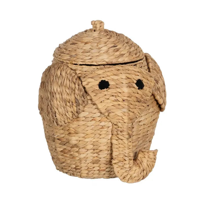 CHILDREN'S BASKET NATURAL FIBER DECORATION 38 X 38 X 42 CM