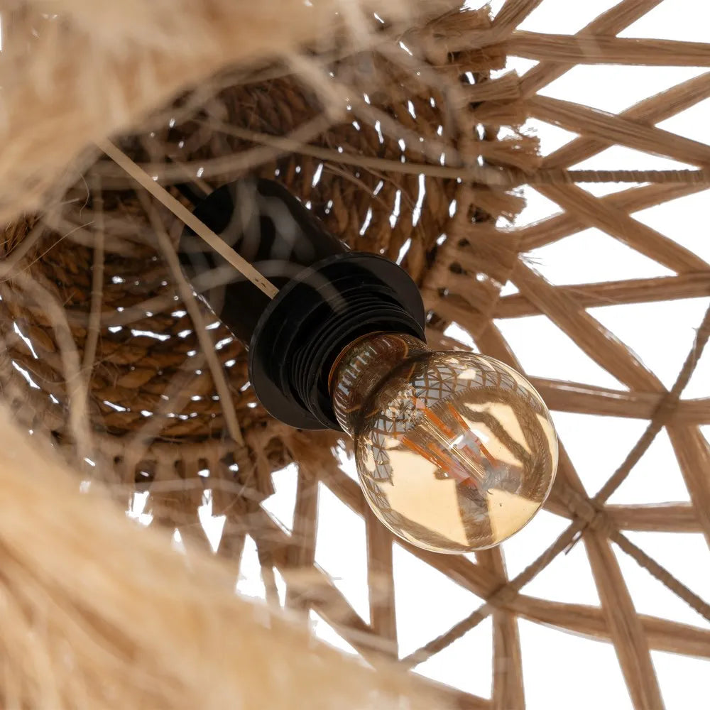 CEILING LAMP NATURAL FIBER LIGHTING 50 X 50 X 45 CM