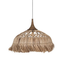 Charger l&#39;image dans la galerie, CEILING LAMP NATURAL FIBER LIGHTING 80 X 80 X 62 CM