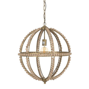 CEILING LAMP BEADING NATURAL WAY 54 X 54 X 54 CM