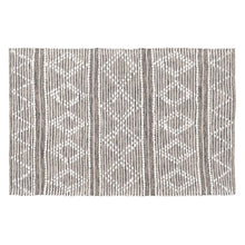 Charger l&#39;image dans la galerie, CARPET GREY-WHITE POLYESTER-COTTON 120 X 180 CM