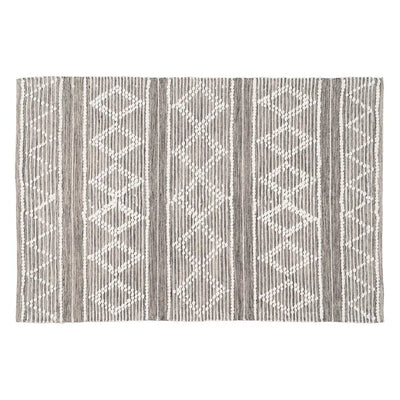 CARPET GREY-WHITE POLYESTER-COTTON 160 X 230 CM