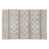 CARPET GREY-WHITE POLYESTER-COTTON 160 X 230 CM