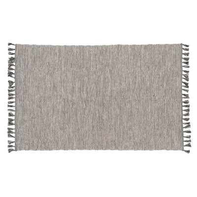 CARPET GREY POLYESTER-COTTON DECORATION 160 X 230 CM