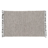 CARPET GREY POLYESTER-COTTON DECORATION 80 X 150 CM