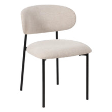 Cargar imagen en el visor de la galería, CHAIR CREAM FABRIC-METAL ROOM 50 X 54 X 73,50 CM