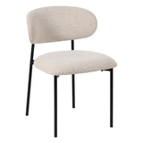 CHAIR CREAM FABRIC-METAL ROOM 50 X 54 X 73,50 CM