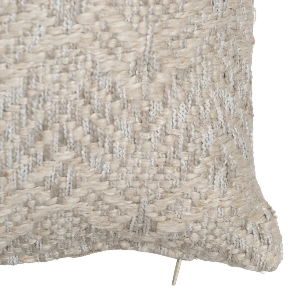 CUSHION GREY LINEN-COTTON 60 X 40 CM