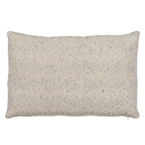 CUSHION GREY LINEN-COTTON 60 X 40 CM