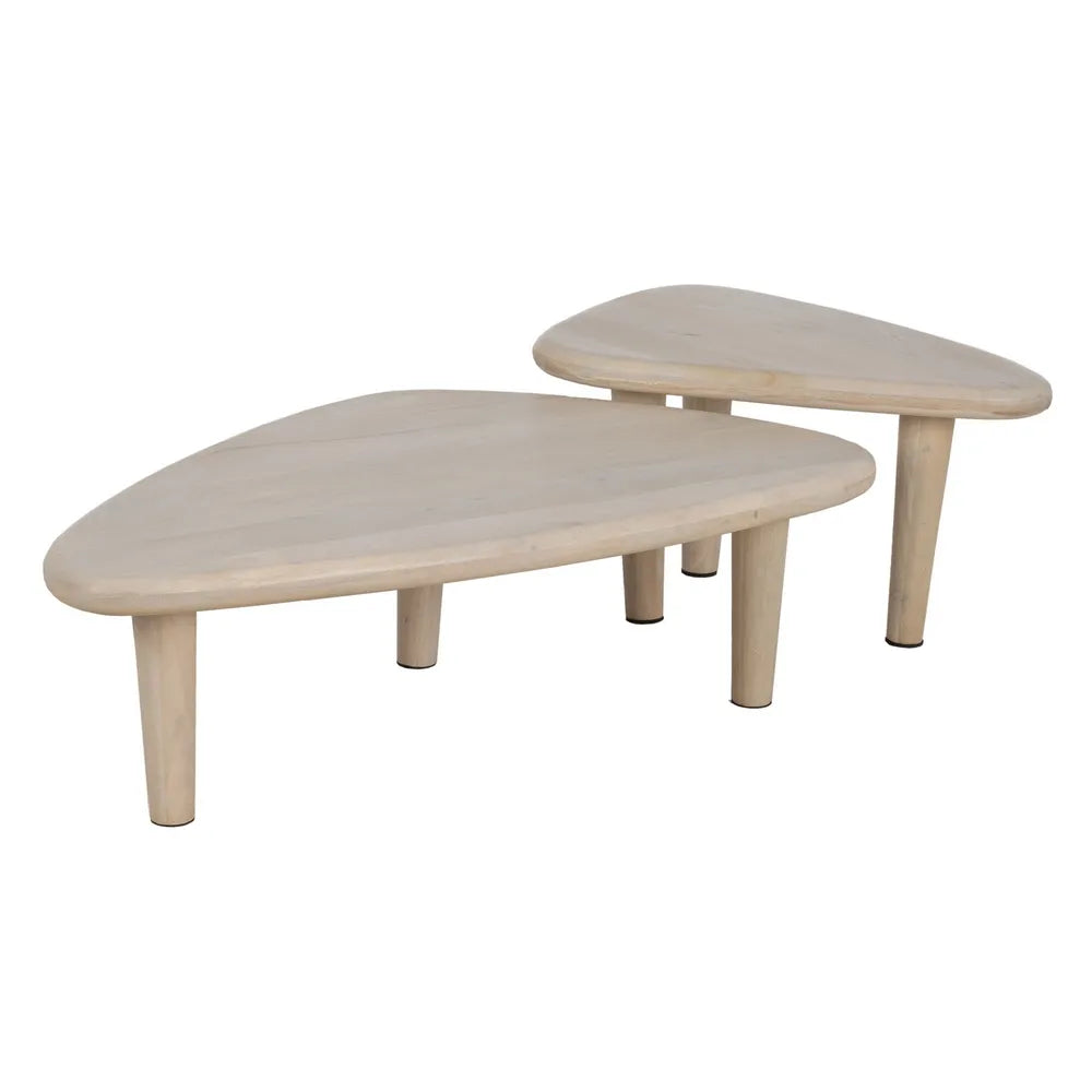 TABLE WHITE MANGO WOOD-MDF 110 X 64 X 34 CM