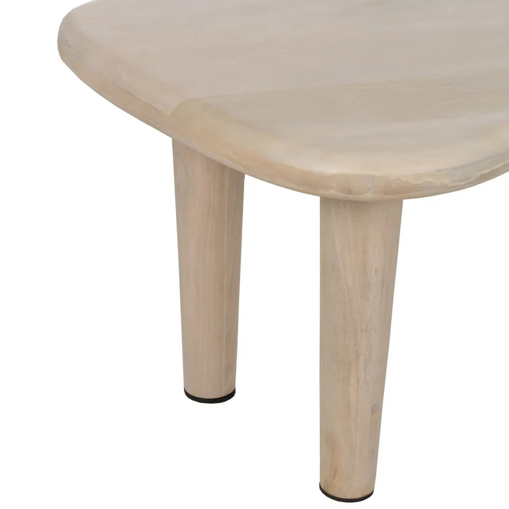 TABLE WHITE MANGO WOOD-MDF 67 X 50 X 38 CM