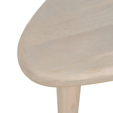 Cargar imagen en el visor de la galería, TABLE WHITE MANGO WOOD-MDF 110 X 64 X 34 CM