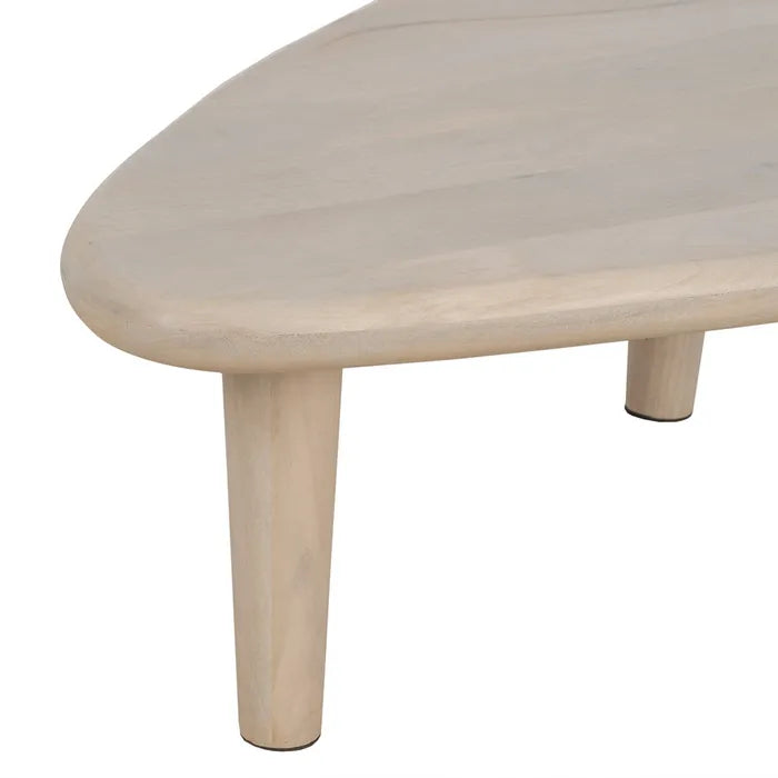 TABLE WHITE MANGO WOOD-MDF 110 X 64 X 34 CM