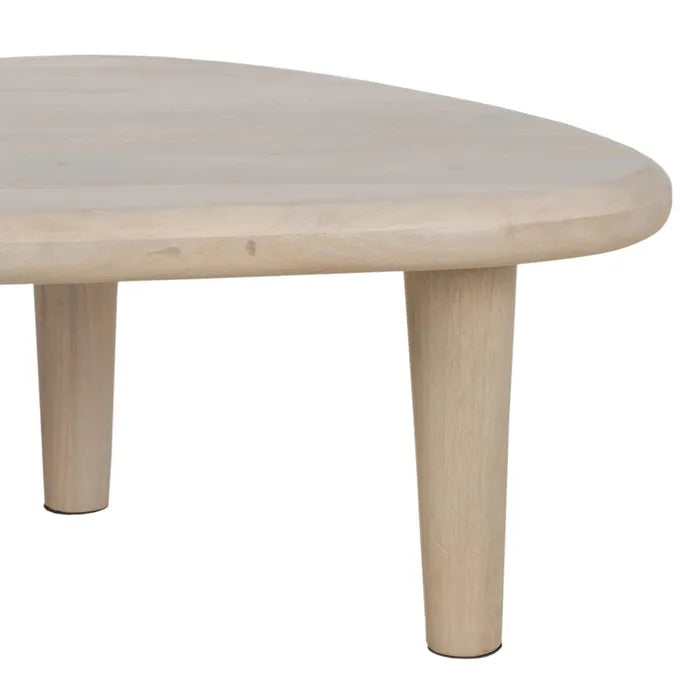 TABLE WHITE MANGO WOOD-MDF 110 X 64 X 34 CM