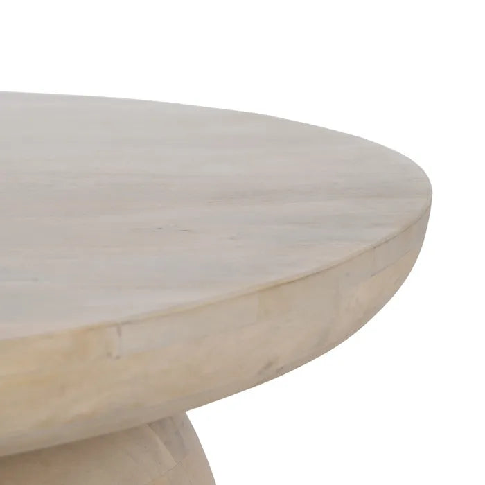 TABLE WHITE MANGO WOOD 107 X 71 X 38 CM