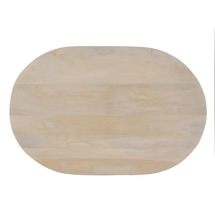 TABLE WHITE MANGO WOOD 107 X 71 X 38 CM