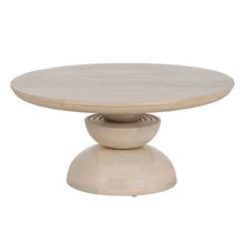 Load image into Gallery viewer, COFFEE TABLE WHITE MANGO WOOD 90 X 90 X 40 CM