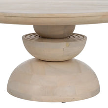 Load image into Gallery viewer, COFFEE TABLE WHITE MANGO WOOD 90 X 90 X 40 CM