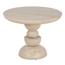 Load image into Gallery viewer, DINING TABLE WHITE MANGO WOOD 100 X 100 X 77 CM