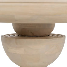 Charger l&#39;image dans la galerie, DINING TABLE WHITE MANGO WOOD 100 X 100 X 77 CM