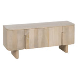 WHITE MANGO WOOD TV CABINET 140 X 40 X 58 CM