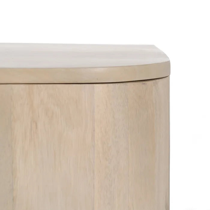 WHITE MANGO WOOD TV CABINET 140 X 40 X 58 CM