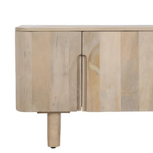 Carica l&#39;immagine nel visualizzatore di Gallery, WHITE MANGO WOOD TV CABINET 140 X 40 X 58 CM