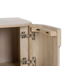 Carica l&#39;immagine nel visualizzatore di Gallery, WHITE MANGO WOOD TV CABINET 140 X 40 X 58 CM